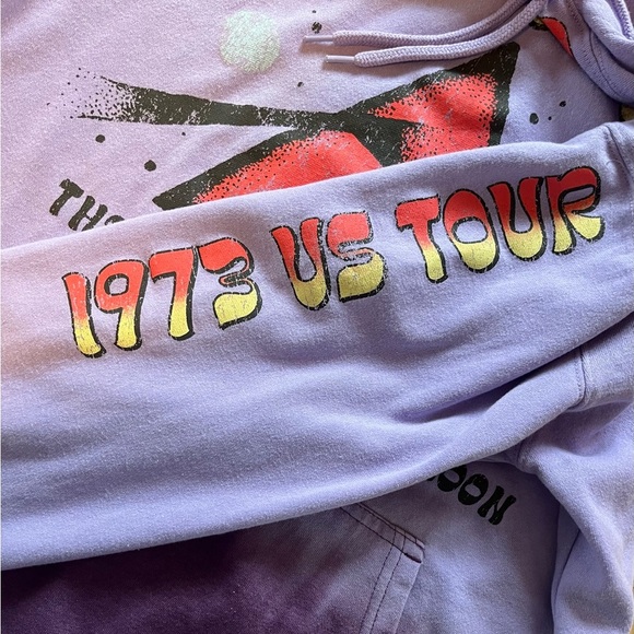 Pink Floyd Dark Side Of The Moon Purple Ombre Hoodie SZ Small - Picture 5 of 7